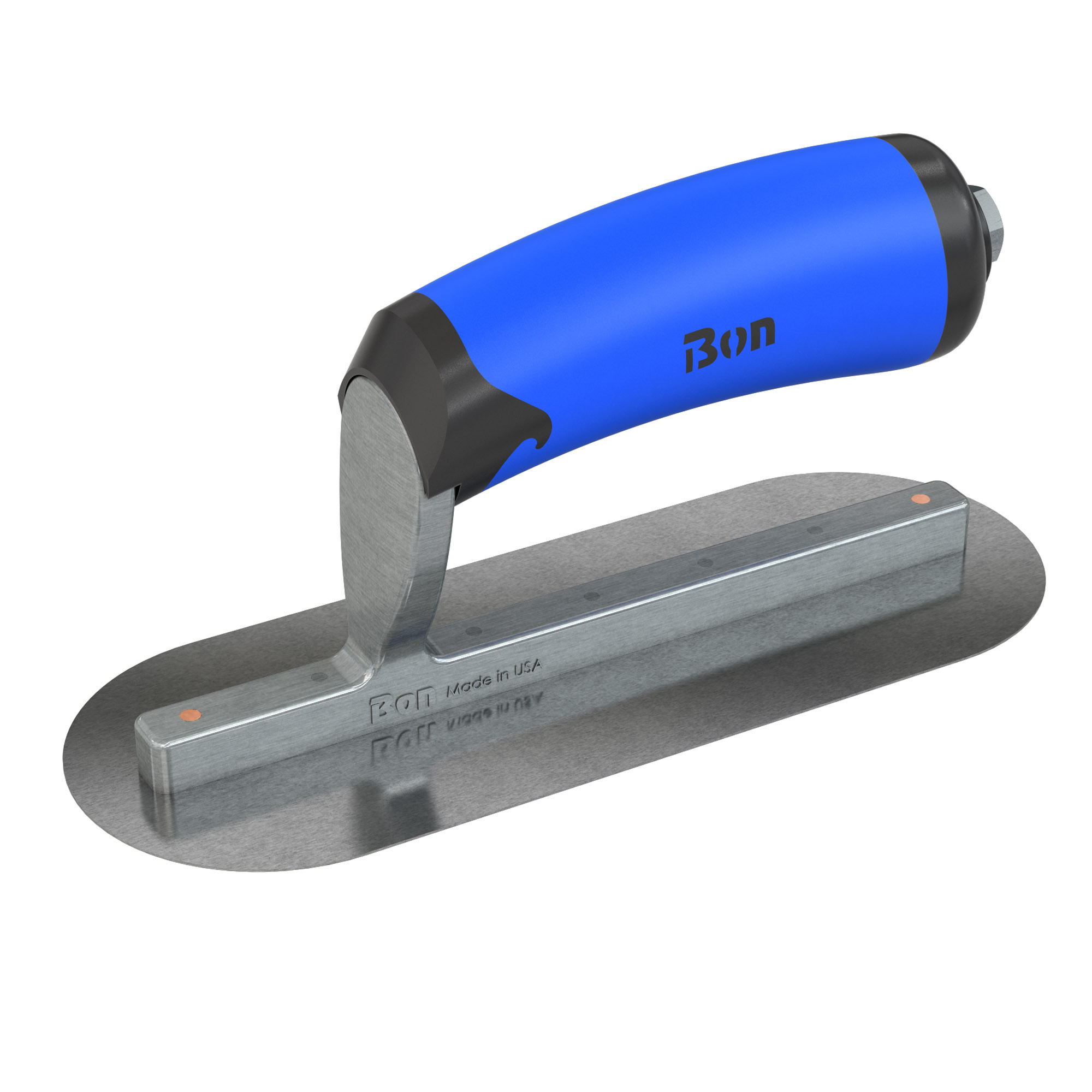 Bon Steel City, Pool Trowel - CarSteel - 8 x 3 - CMFT Grip, Blade Material Carbon Steel, Blade Length 8 in, Blade Width 3 in, Model# 67-202